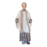 18th century polychrome religious statue