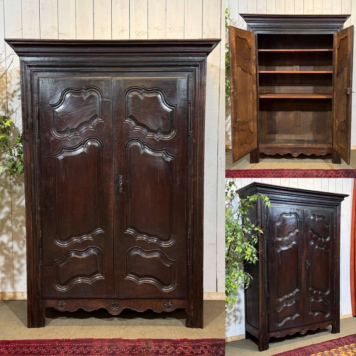 18th-century oak wardrobe