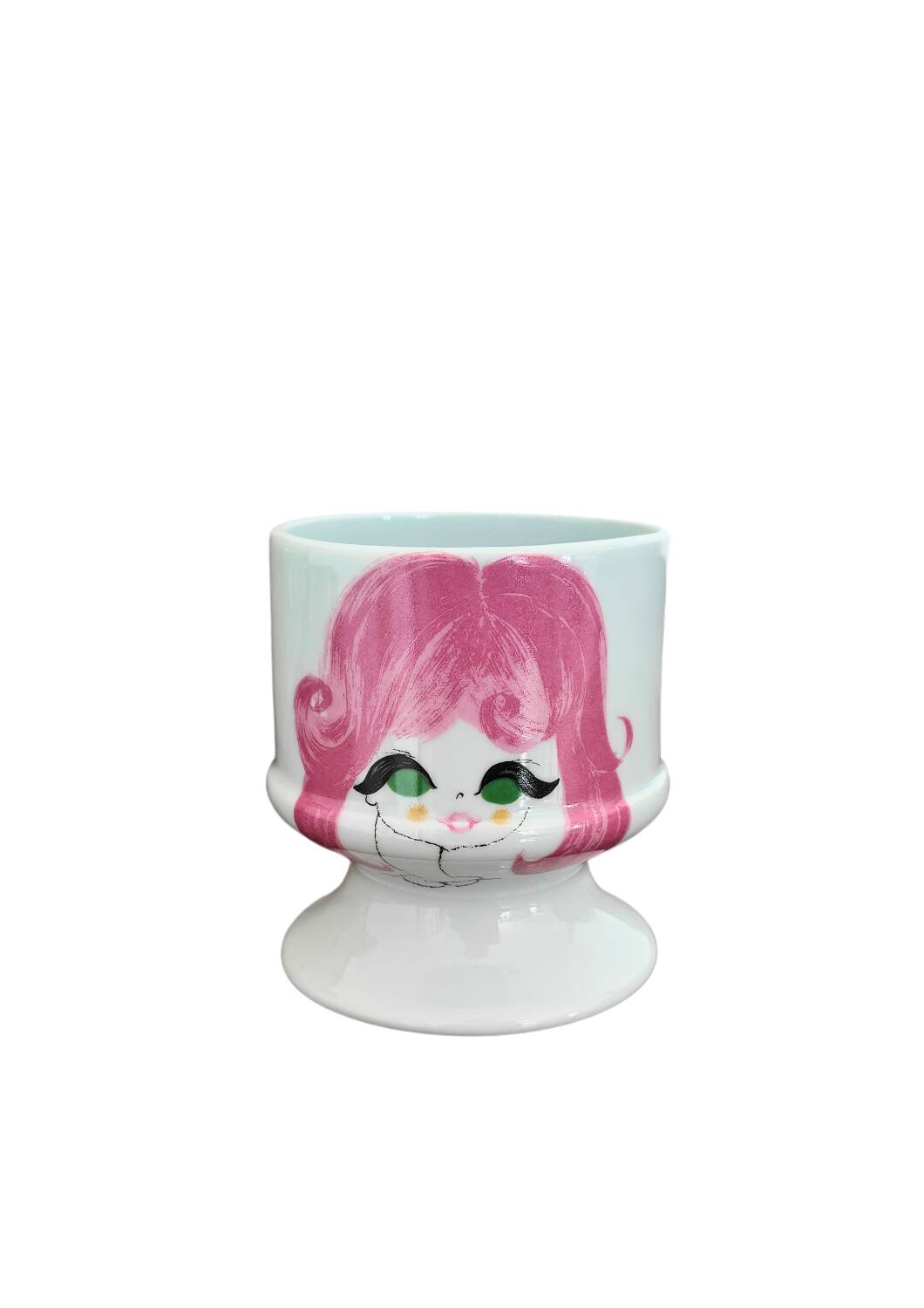 Cache pot vintage porcelaine de l'Aubrac