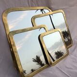 Vintage brass mirror