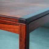 Renovated vintage Scandinavian coffee table, mid-century modern table.