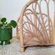 Magazine rack, vintage rattan storage