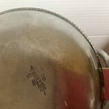 Hammered aluminium serving platter buenilum