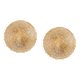 Amber glass wall sconces in the shape of a fingerprint, Germany, 1970s.