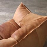 Le Bambole sofa in buffalo leather by Mario Bellini for B&B Italia, 1970s