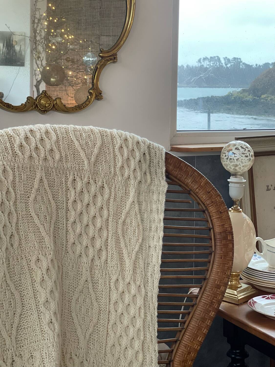 Pure natural wool English blanket