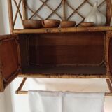 Shelf wall vintage rattan