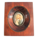 Antique Miniature Napoleon Bonaparte Empire Mahogany Frame Collector's Item
