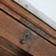 Antique Shop Counter / Kitchen Island in Dutch Pine and Marble, 19th Century