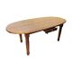 Extendable oval pine dining table 1970s