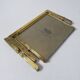 Double-sided carousel photo frame in gold metal