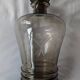 Engraved smoked glass carafe