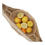 Vintage wicker fruit basket