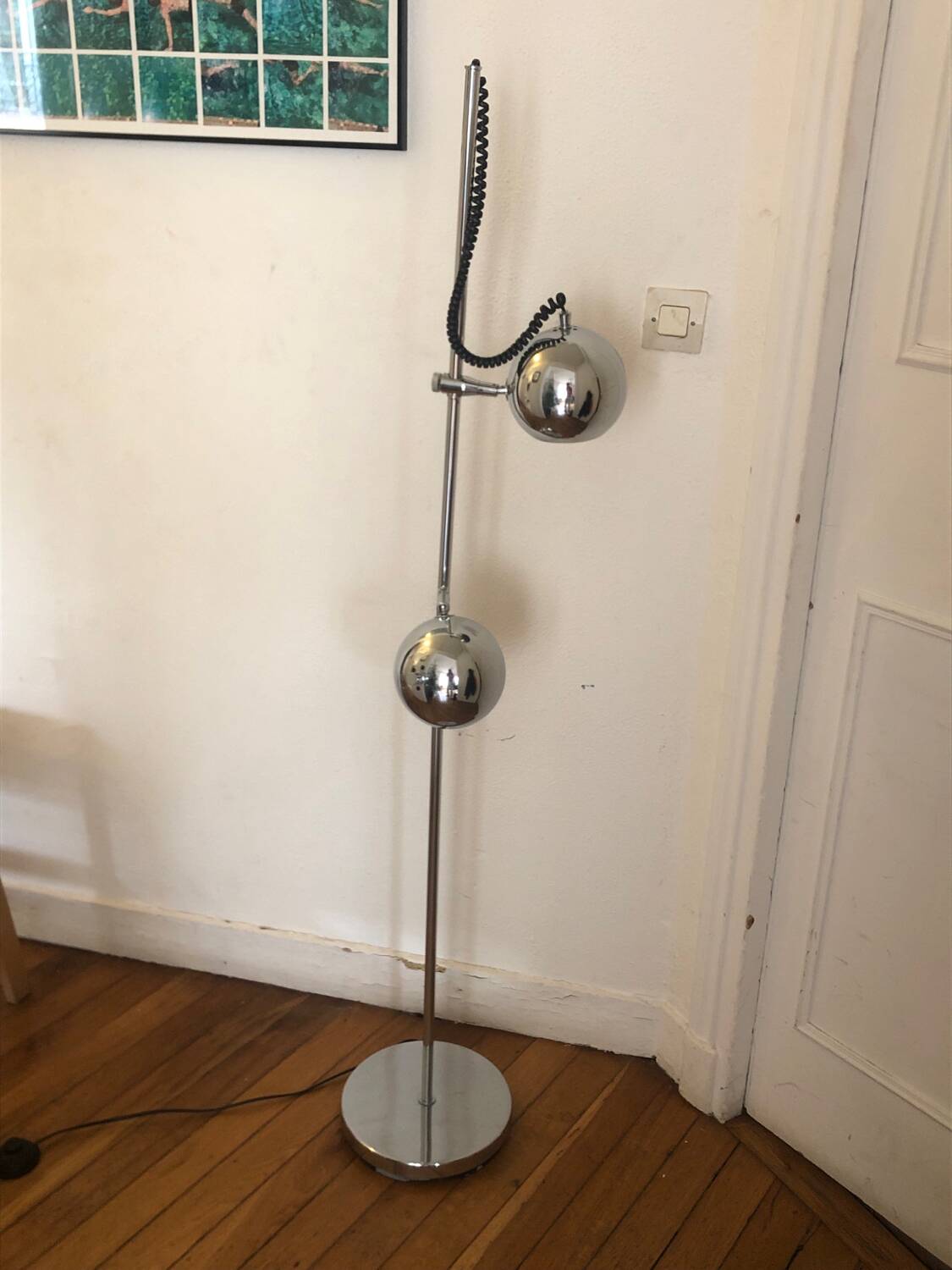 Eyeball floor lamp from the 60s (electricity to be redone)