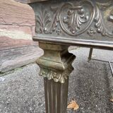 Louis xvi empire style coffee table in gilded bronze 1950