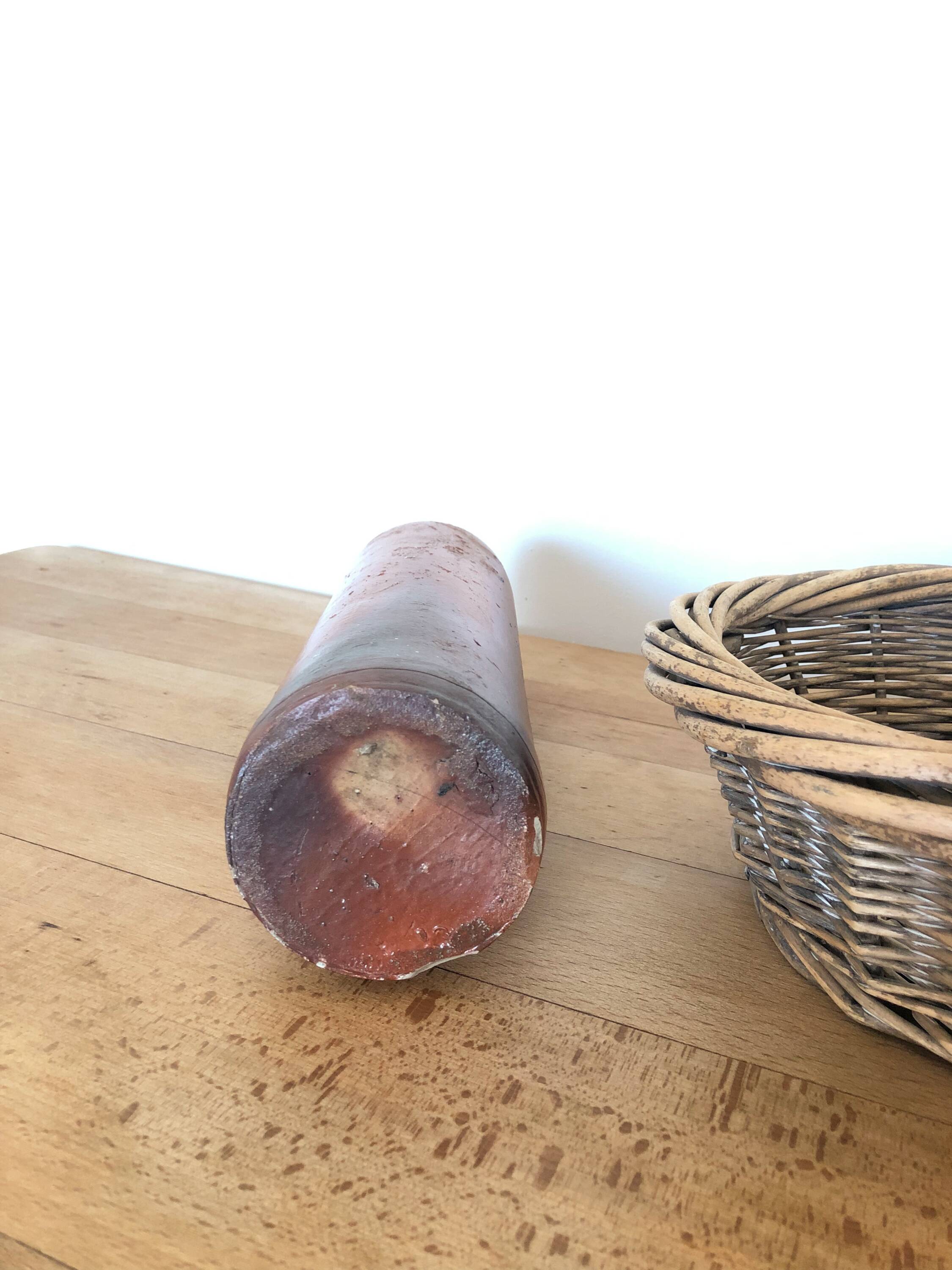 Set of 5 antique glazed stoneware bottles