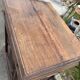 Antique walnut confiturier in Louis XIII style with diamond point panel.