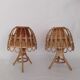 Lampes vintage en bambou
