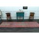 1970s Vintage Turkish Handmade Wool & Cotton Pink Runner Rug 76x344