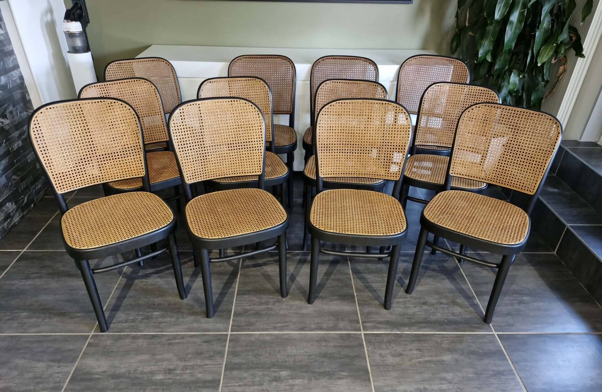 Set of 12 chairs no. 811 after Hoffmann, 1990s