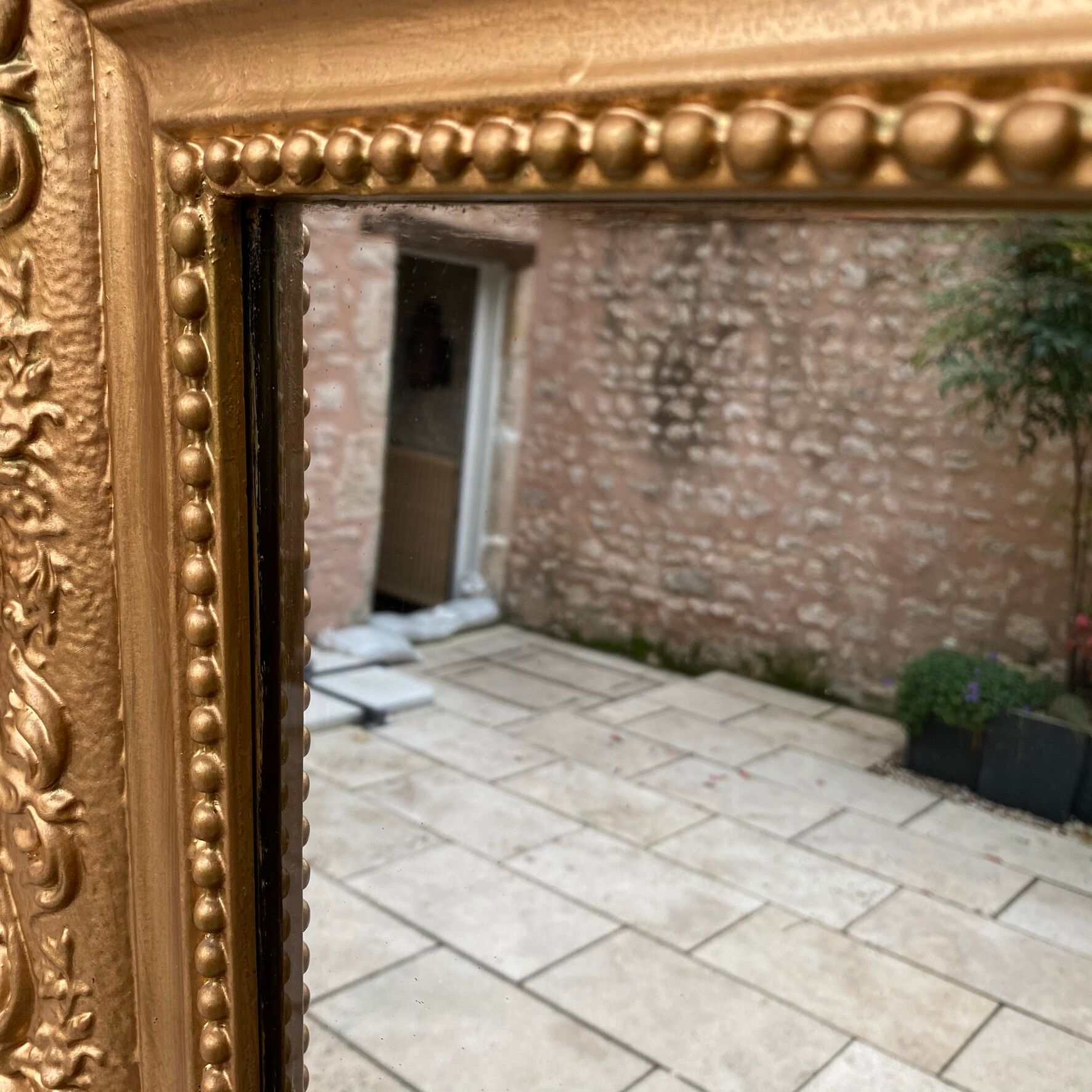 Golden mirror Louis XV 98x156cm