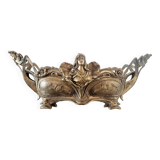 French Art Nouveau bronze planter decorated with a female mermaid