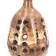 Large brown ceramic lamp signed, 1970s