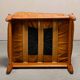 Brazilian Stool Ottoman Oak and Leather in the style of Sergio Rodrigues