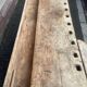 Industrial table carpenter's workbench in raw natural wood vintage bohemian