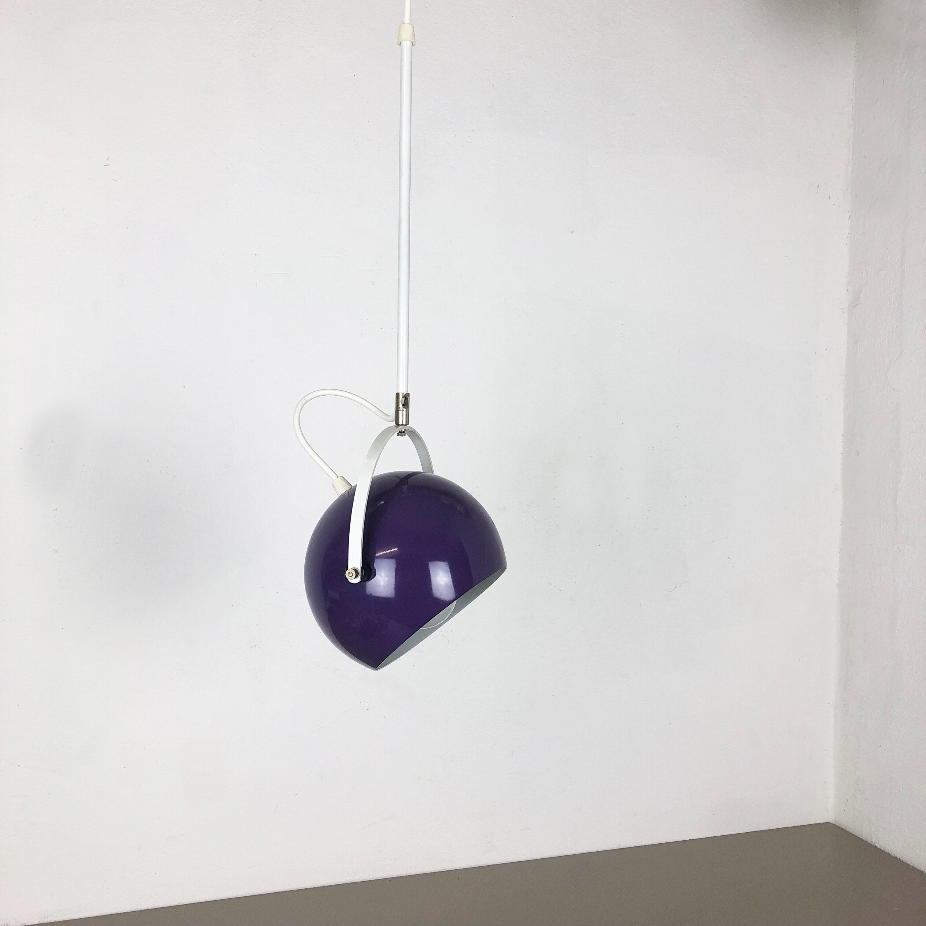 Adjustable Pop Art  Hanging Light with Purple Spot, Germany, 1970s