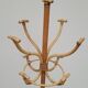 Vintage rattan coat rack - 1950s