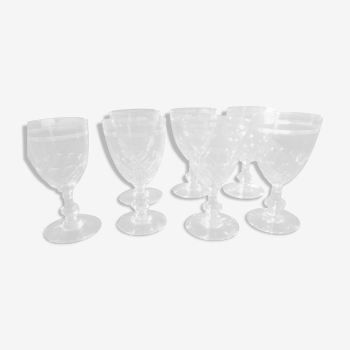 7 Baccarat water glasses