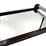 Art Deco wood mirrored tray, France 1930s