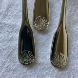 6 small Alfenide/Christofle dessert spoons