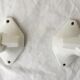 Pair of porcelain hooks
