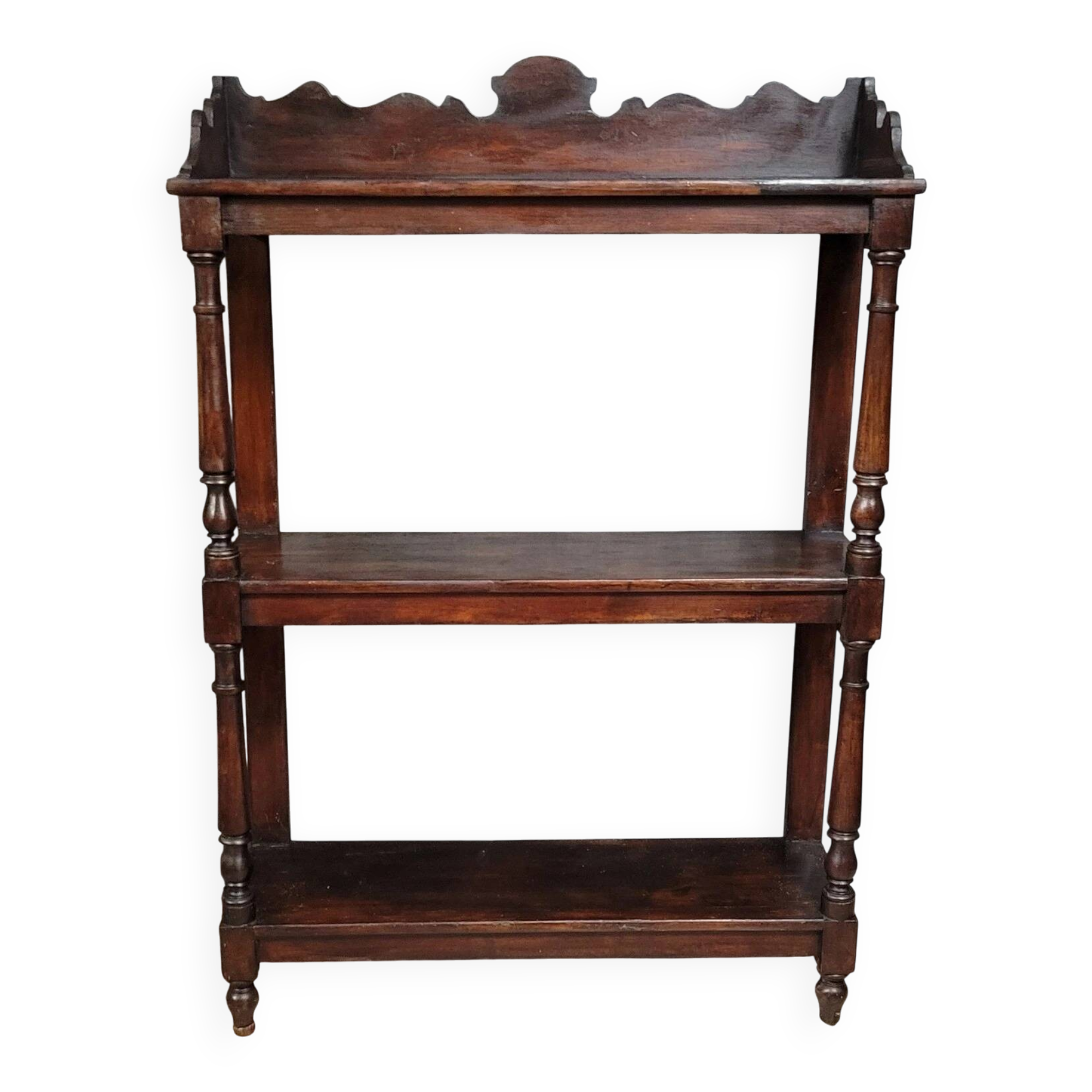 Etagère style Louis XIII en bois tourné, époque XIXème