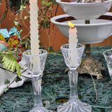 Vintage crystal candlesticks