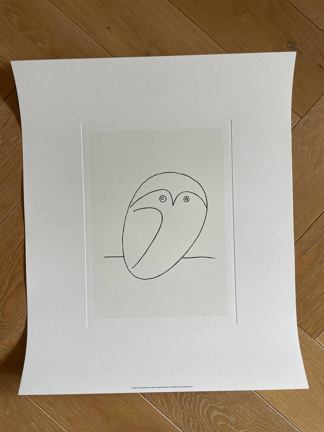 Pablo picasso (1881-1973), le hibou, cooyright succession p. picasso/ sabam belgium 2001