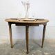 Half-moon table in walnut