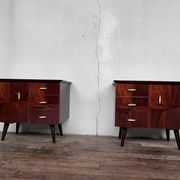 Paire de table de nuit 1950