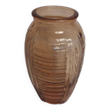 Vase Art Déco rose saumon
