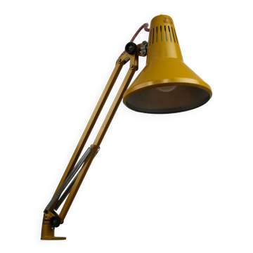 brown adjustable achitect table lamp by tep, 1970s