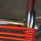 Scoubidou chair or vintage 1960 red chrome spaghetti chair