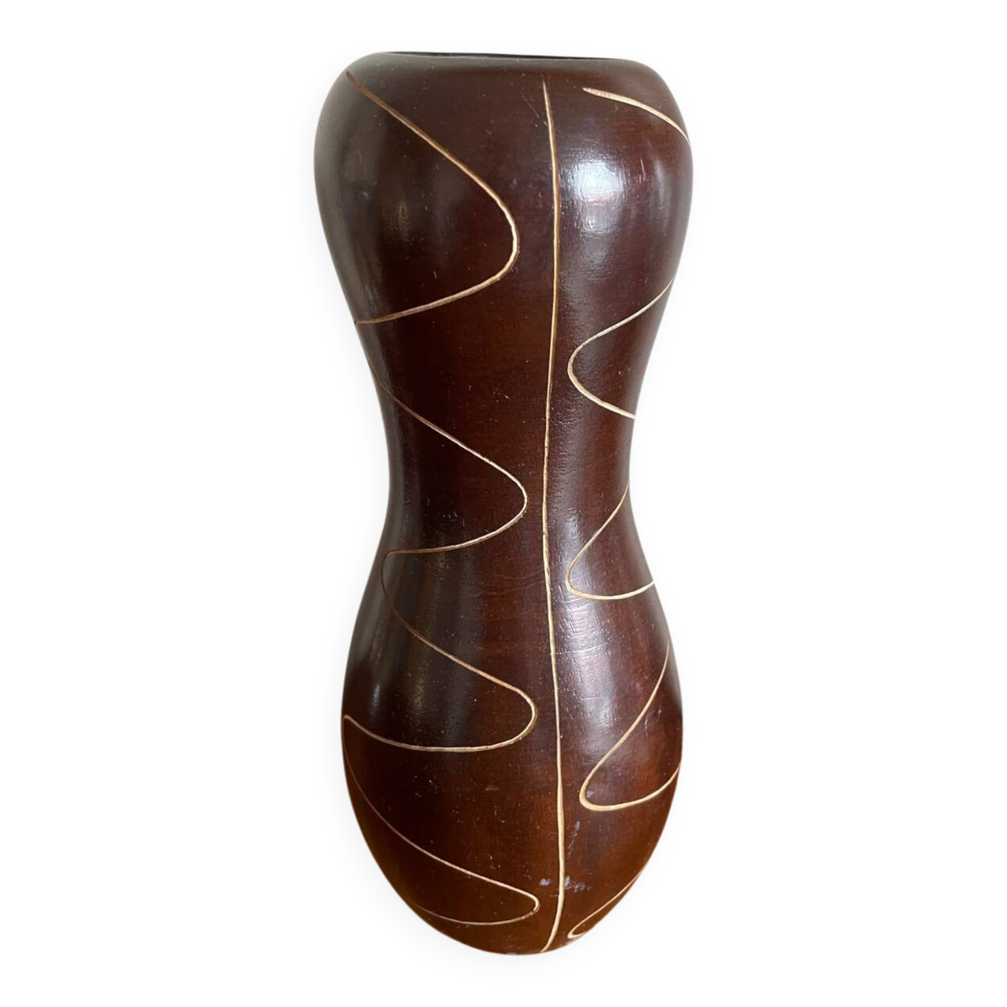 Vase en bois Africain