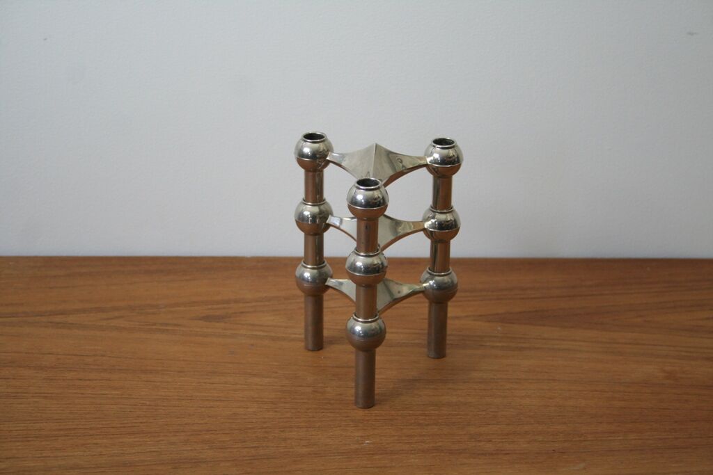 Series of 3 modular candle holders nagel 1970