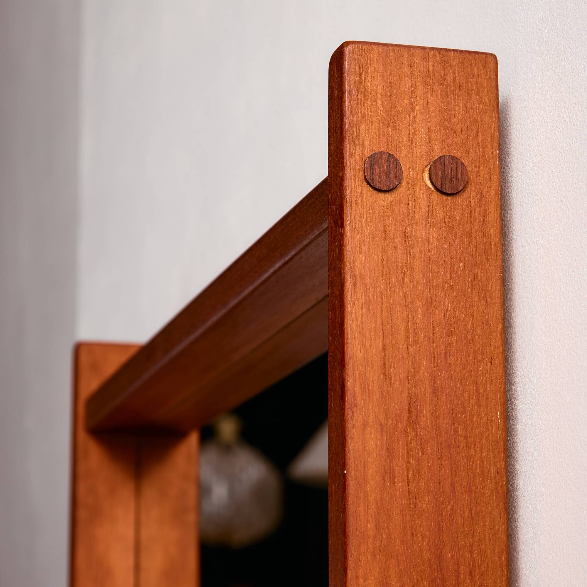 Teak framed mirror by Aksel Kjersgaard