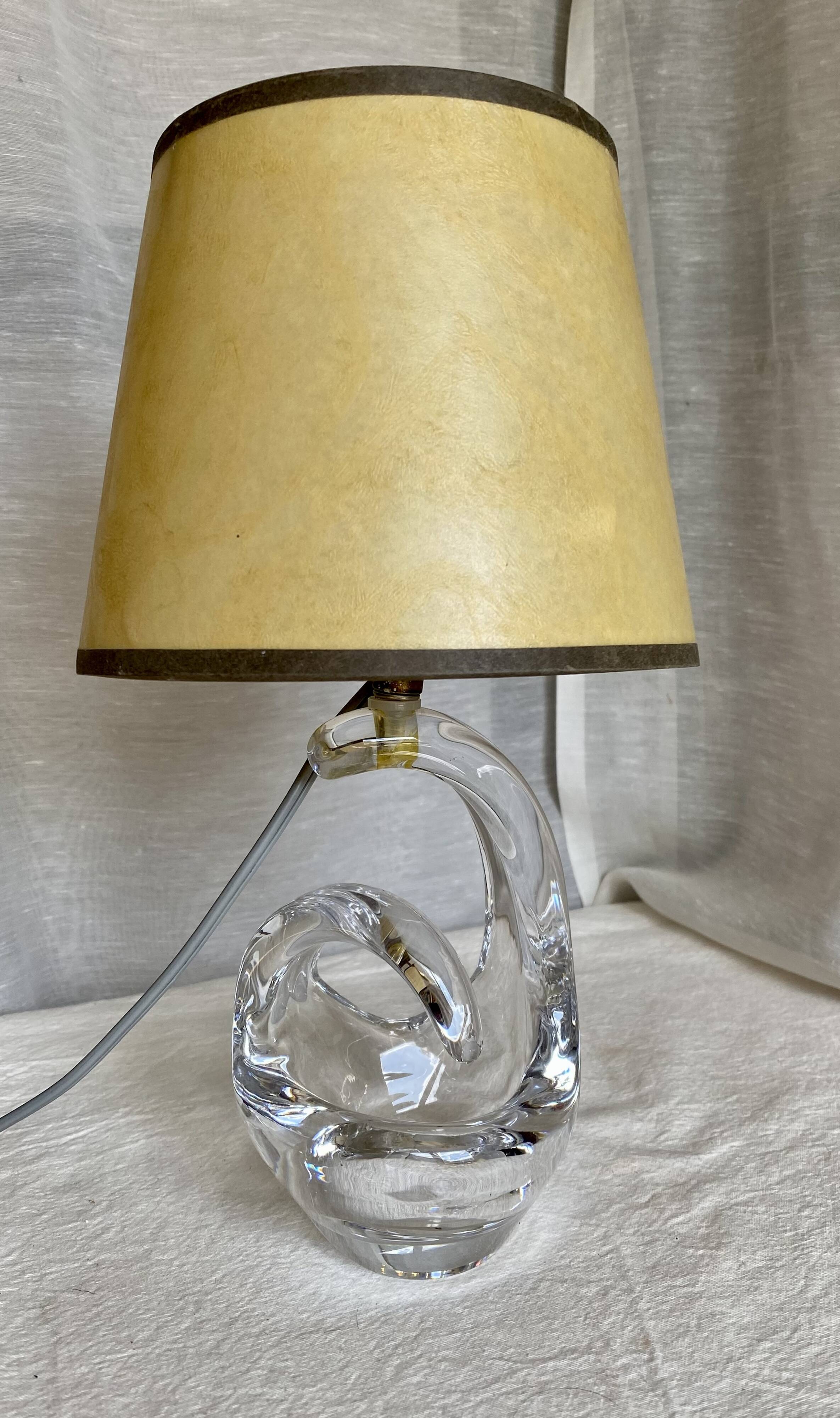 Vintage schneider crystal lamp 1960