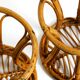 Pair of beautiful rare original 1960's Italian bamboo stools