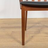 Mid-Century Teak and Leather Dining Chairs by Leslie Dandy for G-Plan, 1960