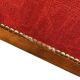 Vintage red baroque armchair / three-seater sofa